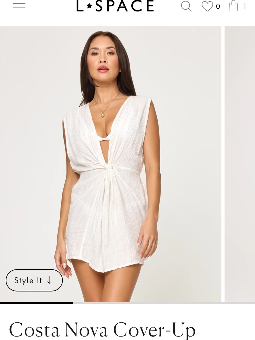 l*space Costa Nova Cover-Up in White